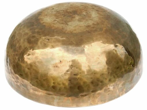 Tibetische XL Klangschale  - Ø 47,8 cm - 9650 g - Meistergabel & Tageston - Fußklangschale – Bild 3