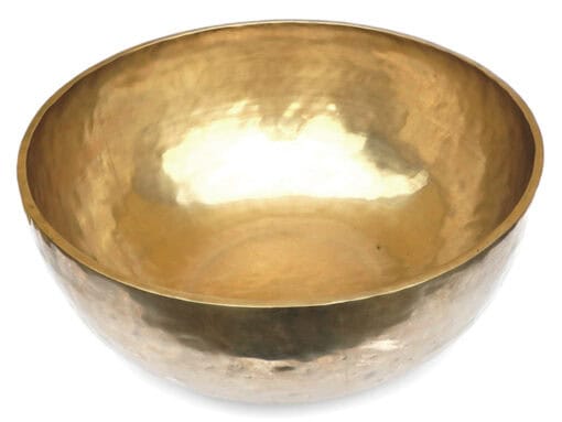 Tibetische XXL Klangschale matt - Ø 55,2 cm - 12820 g  - Fußklangschale – Bild 2