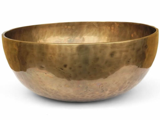 Tibetische XXL Klangschale antik look - Ø 50,8 cm - 10515 g  - Fußklangschale