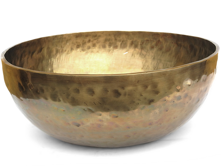 Tibetische XXL Klangschale  - Ø 52,8 cm - 11270 g - Neptun & Alphawelle - Fußklangschale