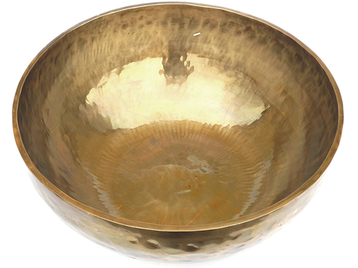 Tibetische XXL Klangschale  - Ø 52,8 cm - 11270 g - Neptun & Alphawelle - Fußklangschale – Bild 2