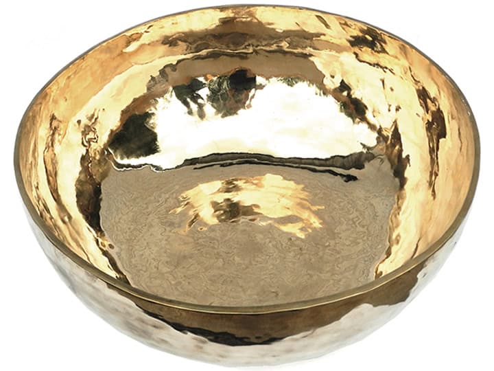 Tibetische XXL Klangschale poliert - Ø 58,5 cm - 13410 g - Wasserstoffgamma - Fußklangschale – Bild 2