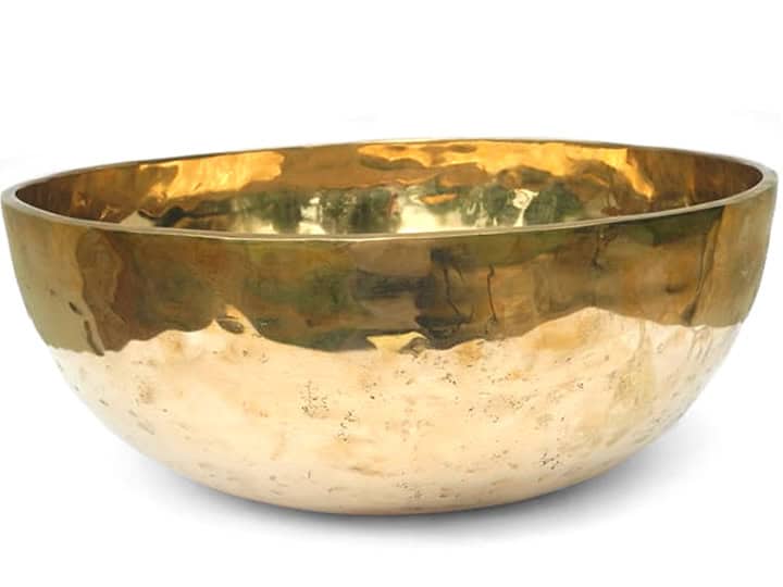 Tibetische XL Klangschale  - Ø 48,1 cm - 9730 g - Sarosperiode - Fußklangschale