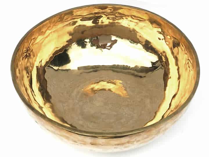 Tibetische XL Klangschale  - Ø 48,1 cm - 9730 g - Sarosperiode - Fußklangschale – Bild 2