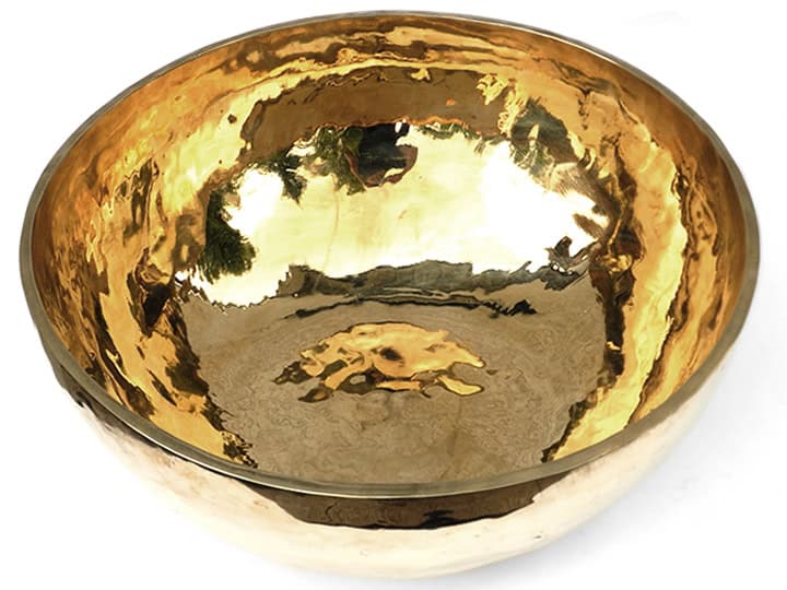 Tibetische XL Klangschale  - Ø 47,9 cm - 9255 g - Sarosperiode & Jupiter - Fußklangschale – Bild 2