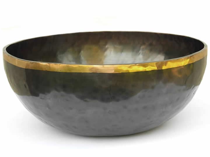 Tibetische XXL Klangschale  - Ø 49,9 cm - 10555 g - Tageston - Fußklangschale