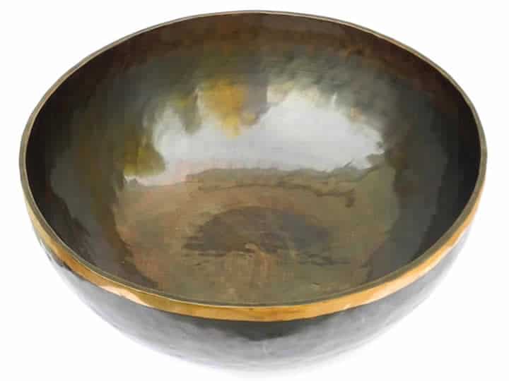 Tibetische XXL Klangschale  - Ø 49,9 cm - 10555 g - Tageston - Fußklangschale – Bild 2