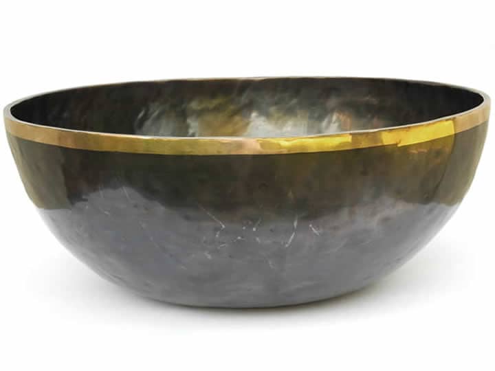 Tibetische XXL Klangschale  - Ø 53,2 cm - 11755 g - Kulminationsperiode & Pluto - Fußklangschale