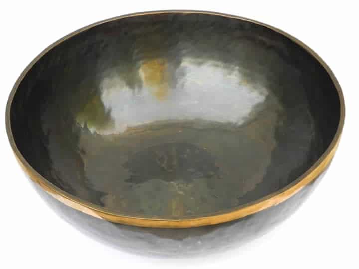 Tibetische XXL Klangschale  - Ø 53,2 cm - 11755 g - Kulminationsperiode & Pluto - Fußklangschale – Bild 2
