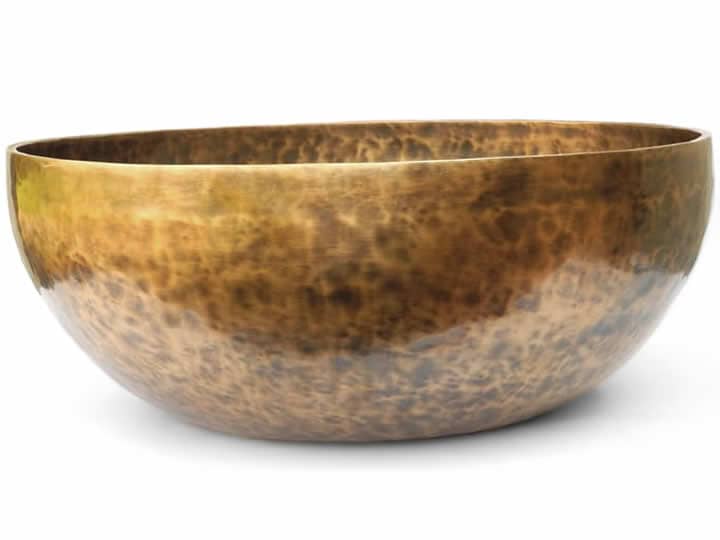 Tibetische XXL Klangschale  - Ø 59,8 cm - 14510 g - Eros & Mondknotenumlauf - Fußklangschale