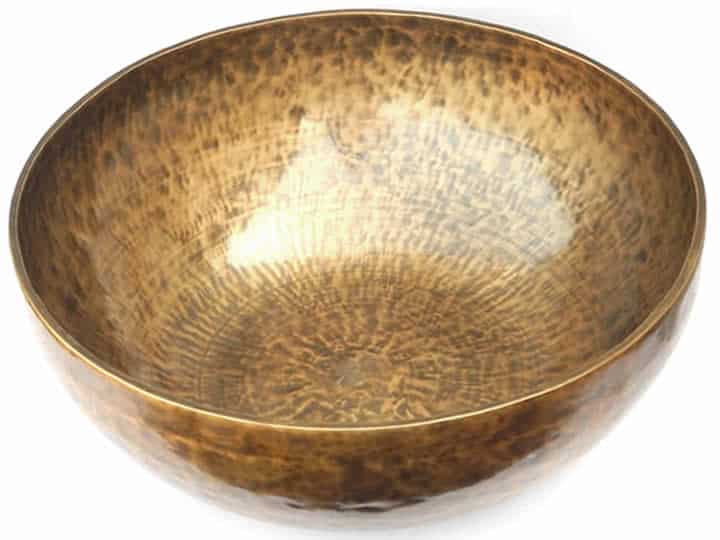 Tibetische XXL Klangschale  - Ø 59,8 cm - 14510 g - Eros & Mondknotenumlauf - Fußklangschale – Bild 2