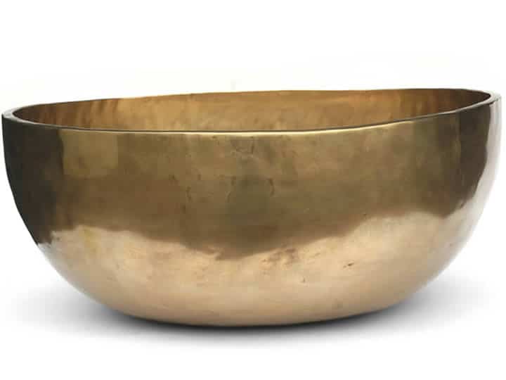 Tibetische XL Klangschale - Ø 50,7 cm - 10500 g - Neptun & Wasserstoffgamma - Fußklangschale