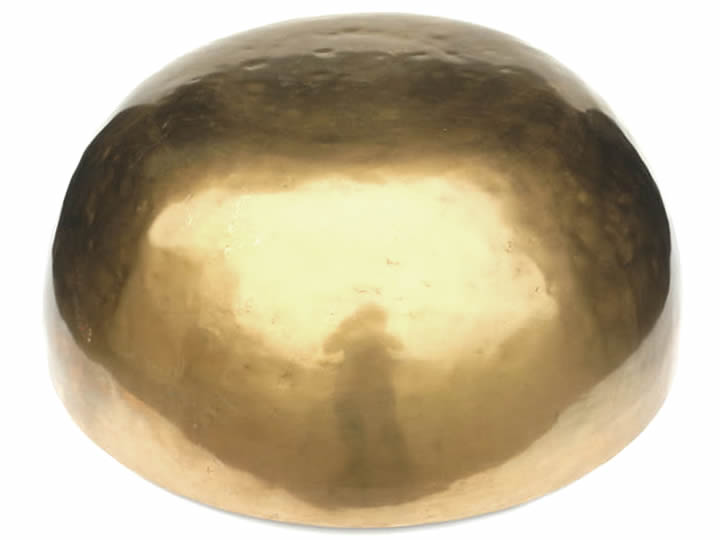 Tibetische XL Klangschale - Ø 45,2 cm - 8775 g - Mondknotenumlauf - Fußklangschale – Bild 3