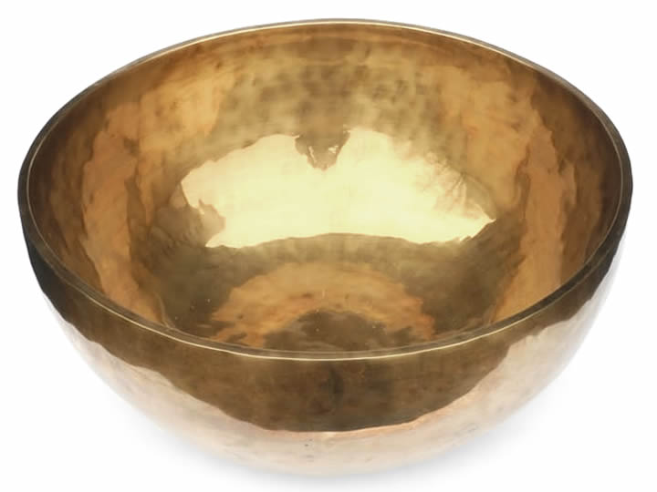 Tibetische XL Klangschale - Ø 44,3 cm - 7830 g - Apsidenumlauf & Biorhythmus Geist - Fußklangschale – Bild 2