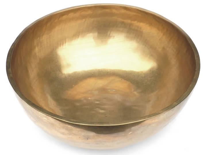 Tibetische XL Klangschale - Ø 43,8 cm - 7525 g - Geomagnetfeld & Thetawelle - Fußklangschale – Bild 2