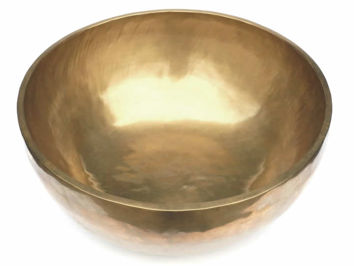 Tibetische XL Klangschale - Ø 43,5 cm - 7460 g - Geomagnetfeld & Thetawelle - Fußklangschale – Bild 2