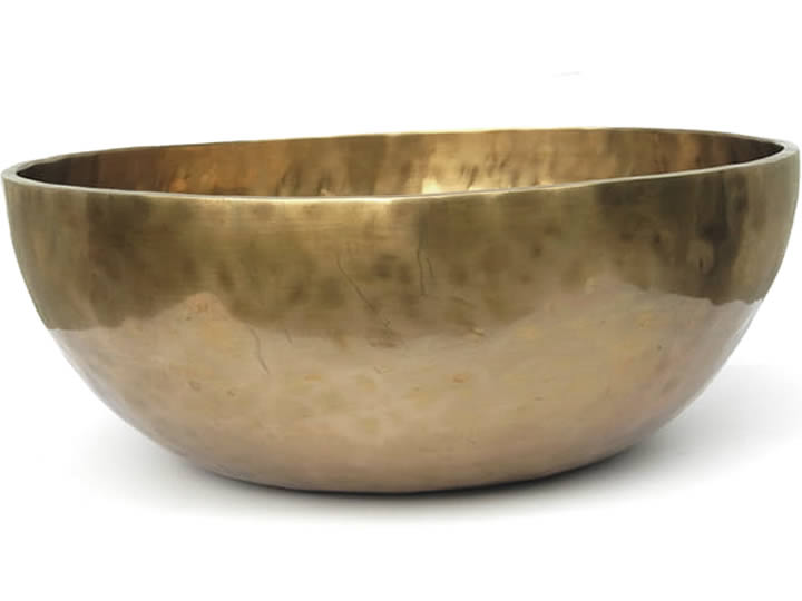 Tibetische XXL Klangschale - Ø 48,3 cm - 9380 g - Sarosperiode & Jupiter - Fußklangschale